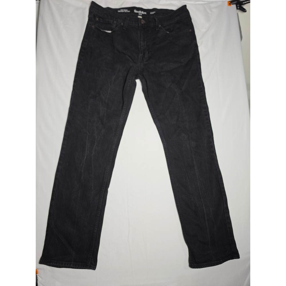 Goodfellow & Co Mens Straight Leg Jeans Black Denim 36x32 Stretch Pants